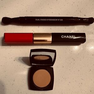 Chanel Makeup Bundle – Lip Gloss & Eyeshadow & Powder